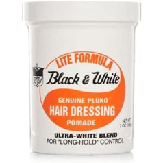 Black & White Genuine Pluko Hair Dressing Pomade lifting formula 200 ml no Black and White