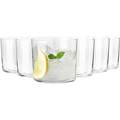 KROSNO Cider Glasses Juice Glasses Drinking Glasses Set of 6 350 ml Mixology Collection Perfect for Home, Restaurants and Parties Dishwasher Safe