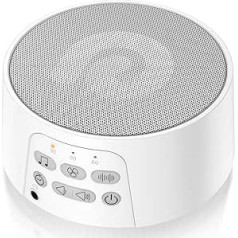 Dreamegg White Noise Machine — D3 Pro baltā trokšņa iekārta ar 29 HiFi nomierinošām skaņām, USB uzlādējams pārnēsājams miega palīglīdzeklis pieaugušajiem ar austiņu ligzdu, taimeri, atmiņas funkciju