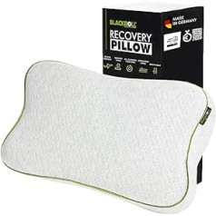 Blackroll Recovery Pillow – ortopēdiskais HWS spilvens (kakla atbalsta spilvens), izgatavots no viskozes atmiņas putām – ražots Vācijā