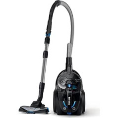 Philips PowerPro Expert FC9741/09 bezmaisu putekļu sūcējs (A+AA enerģijas marķējums, 650 W, 2 l putekļu tilpums, integrēti piederumi, melns)