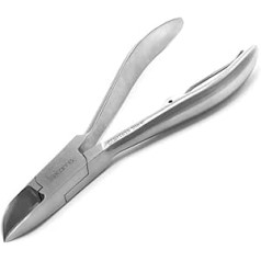 Ketama ® Nail clippers made of rust-proof stainless steel, nail pliers for shortening hard, brittle nails with minimal effort, toenail pliers with thin tip, manicure and pedicure sterilisable