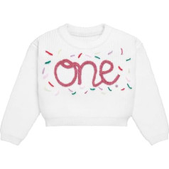 FYMNSI Baby Girls Boys Knitted Jumper Chunky Knit Long Sleeve Embroidery Pullover First Birthday Outfit Warm Autumn Winter Clothing