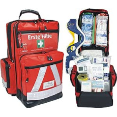 First Aid Emergency Rucksack for Sports Clubs, Leisure and Event – Tarpaulin Material with Water Stop System