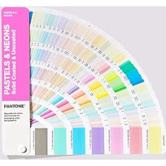 Pantone GB1504B grāmata, 2022. gada izdevums, pasteļa un neona mikroshēma, daudzkrāsains