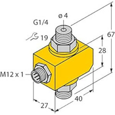 6870638-FCI-D04A4P-NA-H1141, Strömungsüberwachung Inline-sensor