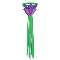 In the Breeze 5203 38 collu Lotus Flower Windsock, violeta