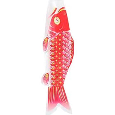 Yardwe Japanischer Stil Flaggen Fisch Drachen vējsoma Karpfen Form Flagge Japanischer Karpfen Windsack Fisch vējsoma Koinobori vējsoma Geburtstagsdekoration für Mädchen Dekoratīvais karogs Koi Fisch