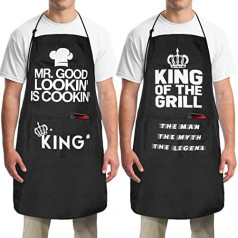 XAIVEZL Father's Day Aprons for Men, Birthday Gifts for Men, Unique Funny Gifts for Husband, Dad, Boyfriend, Barbecue, BBQ Grill