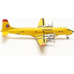 herpa 572484 Douglas Sécurité Civile DC-6 lidmašīnas modelis — F-ZBAD Pélican 62 collu miniatūra 1:200 mēroga kolekcionējams modelis ar parastā metāla miniatūru modeli