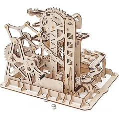 Robotime 3D Holzpuzzle Erwachsene Murmelbahn galda spēles Mechanische Modell zum Bauen