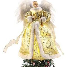 Christmas Angel Tree Topper, Christmas Tree Topper Angel Fairy, Christmas Tree Topper Angel, Angel for Christmas Tree Topper, Christmas Tree Topper, Christmas Decoration (Gold)