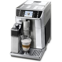 De'Longhi PrimaDonna Elite Fully Automatic Coffee Machine with Milk System, Cappuccino and Espresso at the Touch of a Button, Colour Display and App Control, Stainless Steel Front, Silver