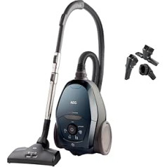 AEG VX82-1-ÖKO Bagged Vacuum Cleaner Made of Recycled Materials with Automatic Suction Power Regulation