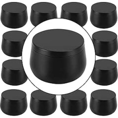 ZOENHOU 24 Pieces 8oz Black Matte Candle Tins with Lids Metal Candle Containers Jars Set Empty for Candle Making Arts Crafts