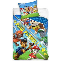 Viacom International Paw Patrol gultas veļa segas pārvalks 135 x 200 cm 80 x 80 cm kokvilna