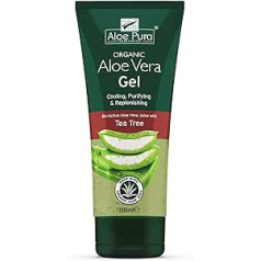 Aloe Pura (4er BUNDLE) | Pura Aloe Aloe Vera Gel & Tea Tree 200ml | 200 ml - Aloe Pura