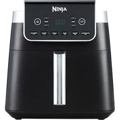 Ninja MAX PRO Hot Air Fryer 6.2L Oil Free Large Drawer Roasting Baking Hot Air Frying Family Size Digital Non-Stick Dishwasher Safe Tiele Grey AF180EU