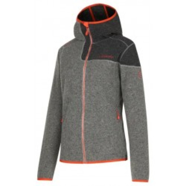 Jaka IRIDE HOODY W S Cloud/Cherry Tomato