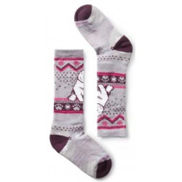 Zeķes Kids WINTERSPORT Full Cushion Polar Bear Pattern OTC Socks L Purple Eclipse