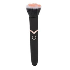 Yuyte Makeup Brush Foundation Blush Loose Powder Brush 10 Gears vibrācijas elektriskā masāžas otiņa, melna nevainojamai sajaukšanai, kontūru veidošanai, izcelšanai un aerosola apdarei