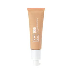 3Ina MAKEUP - The Tinted Moisturiser SPF30 606 - Ultra Bright Pink BB Cream SPF 30 - Face Cream with Hyaluronic Acid and SPF 30 - Buildable Foundation - Vegan - Cruelty Free