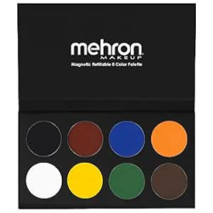 Mehron Paradise Make-Up AQ 8 Цвет (Базовый) | Магнитная многоразовая палитра красок для тела и красок для лица | Профессиональный макияж для костюмов, сп