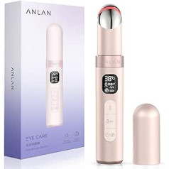 ‎Anlan ANLAN Eye Massager, Face Massager, Eye Fresher, Electric EMS Face Device, 5 Modes, LED Light Therapy, Facial Massager for Removing Eye Circles, Face & Eye Massager, Anti-Wrinkle Anti Ageing (Pink)