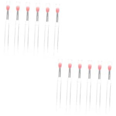 Popetpop 12 Pcs Lip Brush Makeup Brush Makeup Lip Silicone Brush Soft Lip Brush Lip Balm Lip Applicators Lipstick Lip Mask Applicator Eyeshadow Applicator ps