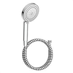 EISL STORM DX5081C Shower Head Set with 8 Functions Hose and Water-Saving Seal Chrome