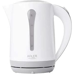 Adler AD 1244 Wasserkocher 2,5 L, Weiß/Grau