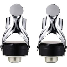 UPKOCH Set of 2 Stainless Steel Wine Bottle Stoppers Champagne Bottle Stopper Champagne Cooler with Integrated Pressure Pump