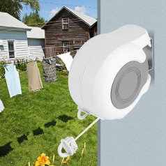 Clothes Line Extendable Wall Dryer with Double Line for Bathroom, Laundry Room, Garden or Travel 100% Brand New, Rope Length 13 Metres