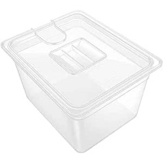 HEMOTON 6L Sous Vide Food Storage Containers with Lids Sous Vide Accessories Transparent Convenient Food Storage