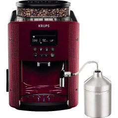 Krups EA816570 Coffee Machine, Espresseria Automatic Display, Red