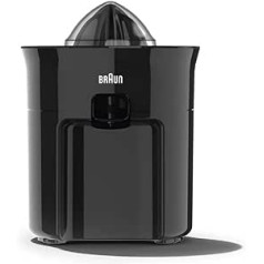 Braun Household TributeCollection CJ 3050 BK Citrus Juicer, Electric Juicer with Automatic Start/Stop, Anti-Drip System, Direct Juice Spout, 60 W, Black