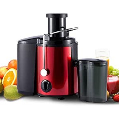 800W Professional Juicer, MOKEKA Juicer for Fruit and Vegetables, 2 Speeds, Easy Cleaning, Stainless Steel, Non-Slip Base