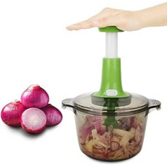 Manual Food Chopper Express Hand Chopper Large 8.5 Cups Chop and Cut Fruit, Vegetables, Herbs, Onions
