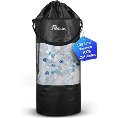 MIA FARIA - XXL deposit bottles collection container - efficient storage room organiser system for deposit bottles storage, empty goods and waste glass - durable bottle bag - ideal bottle collector