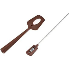 Asixx Kitchen Thermometer, Mixing Spoon Set with Thermometer Temperature Range 32℃~320℃ for Chocolate, Sauce, Jam and Syrup