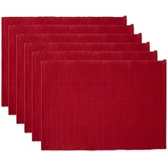 DII Table Mat Set, 100 % Cotton, Ribbed