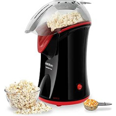 Cecotec Fun&Taste P'Corn Electric Popcorn Machine, 1200 W, Convection, Popcorn Ready in 2 Minutes, Includes Dosing Spoon, Easy to Clean, Overheating Protection
