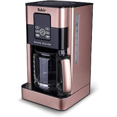 Fakir Aroma Grande 9232001 kafijas automāts, filtrēts kafijas automāts ar stikla krūzi, ar skārienjutīgu displeju, ūdens līmeņa indikators, līdz 12 tasītēm, 1000 vatu roze