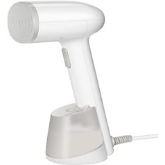 Garment Steamer with 280 ml Water Tank, 1500 W, Fast Heating in 20 Seconds. Compact Steamer for Travel and Home Use, White