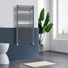 WarmeHaus izliekts dvieļu radiators antracīts 1200x600mm pelēks vannas istabas kāpņu radiators dvieļu žāvētājs vannas istabas virtuvei