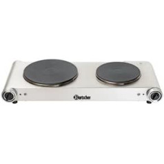 1x Bartscher electric double stove-top cooking plate, camping plate