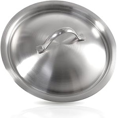 Shiny Stainless Steel Pan Cover Lid for all types of Diameter 16 – High Quality