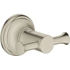 Grohe Essentials Authentic Bademantelhaken, 1 Stück, niķeļa gebürstet, 40656EN1