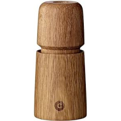 CrushGrind Stockholm Salt and Pepper Mills in Oak with Ceramic Grinder - Comes in a Beautiful Gift Box for the Foodie, 110mm Oak - 1 Piece