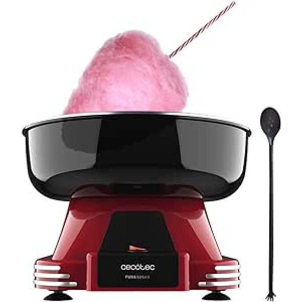 Cecotec Fun & Sugar Candy Floss Machine 500W Retro Design Fully Detachable Includes Measuring Spoon and 10 Sticks